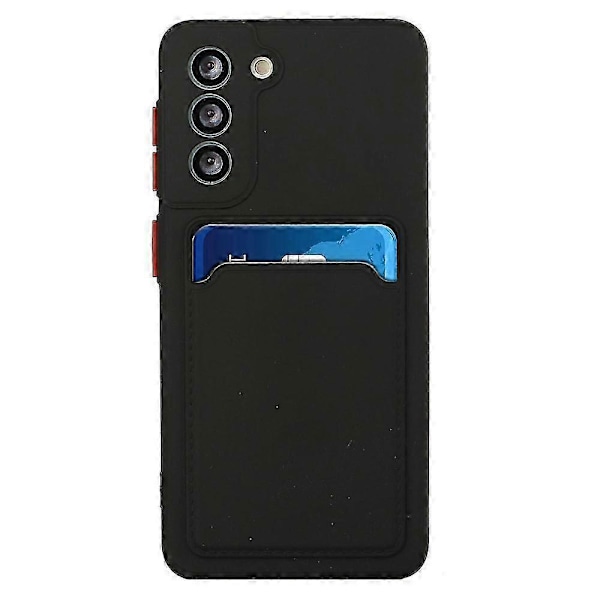 Samsung Galaxy S23+ -puhelimen kuori, pehmeä TPU, pudotussuojattu suojus korttipaikalla Black