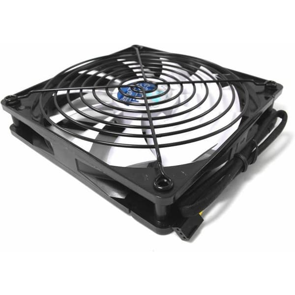 Grill 120 Sort - Blæserdæksel til 120x120mm blæsere