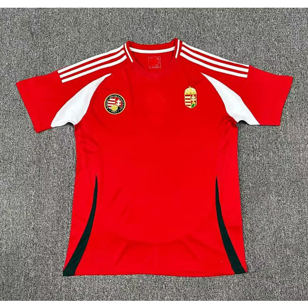 2024 Europeiska Mästerskapet Frankrike tröja Italien landslag England Spanien Brasilien fotbollsuniform Ungern röd Hungary red M