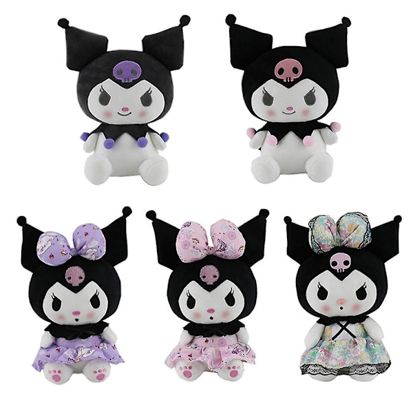 Bandai 25cm Anime Sanriod Leksaker Kawaii Kuromi Mymelody Cinnamorol Plysch Mjuk Stoppade Djur Docka Plyschkudde Julgåva Dekor 23cm19