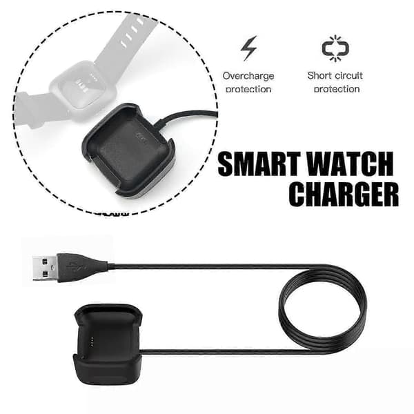 För Fitbit Versa 2 Smart Watch USB Laddningskabel Strömladdare
