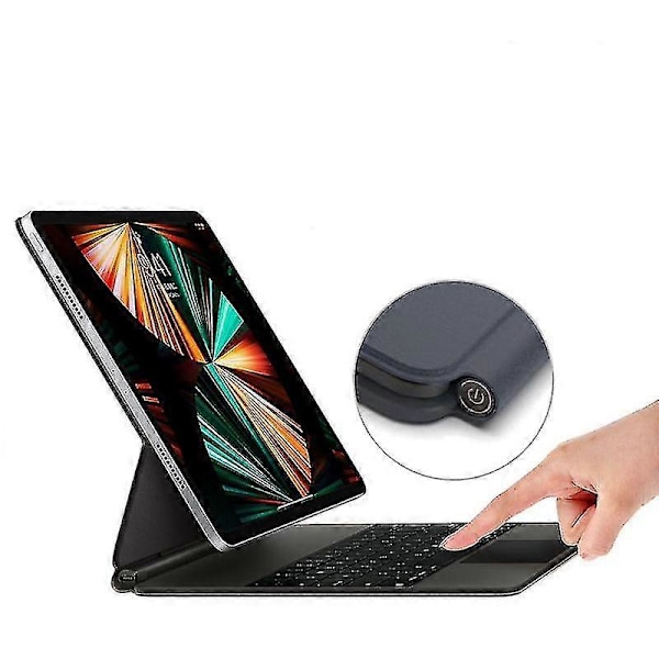 Magic Keyboard til iPad 12.9 - Multi-touch Trackpad, Bluetooth-forbindelse - Engelsk black