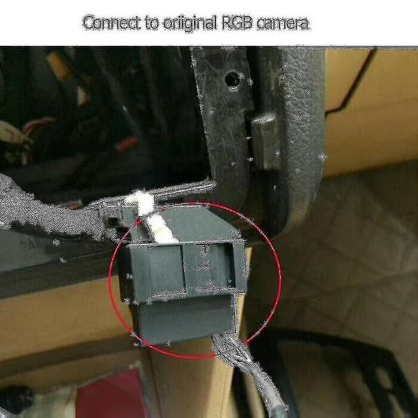 RGB til (RCA) AV CVBS Signal Konverter Dekoder Boks Adapter For Fabrikk Ryggekamera Golf 6 Cc