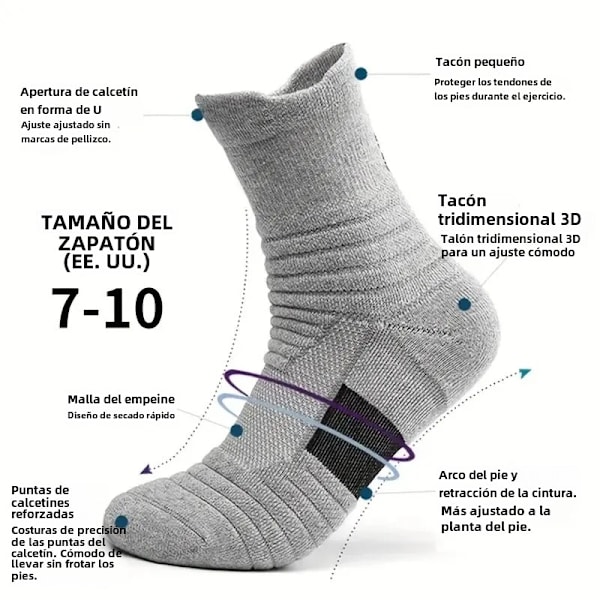 3 paria/erä miesten sukkia kompressiosukat hengittävät koripallo urheilu pyöräilysukat kosteutta siirtävät erittäin joustavat putkisukat 3pairs Mixed Colors Single code