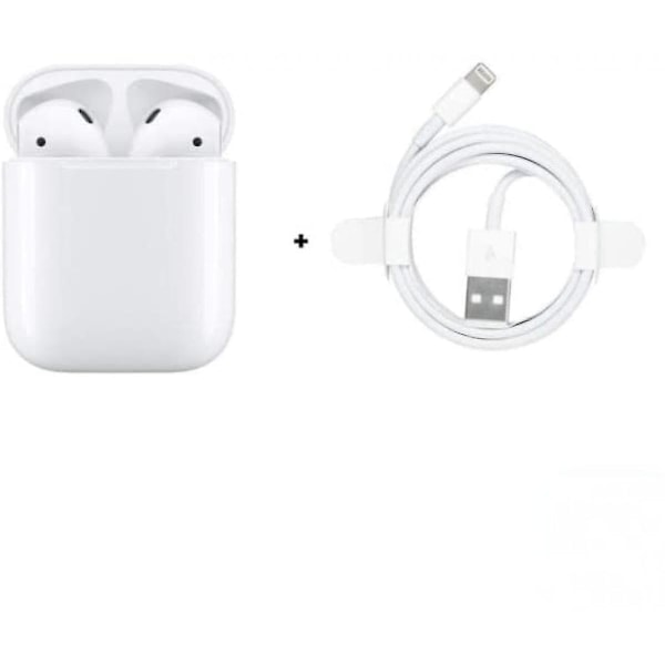 Pro 5 Bluetooth-hodetelefoner kompatible med iPhone og Android, trådløse Bluetooth-hodetelefoner, lette å bære, hvite (Prisredusert salg)