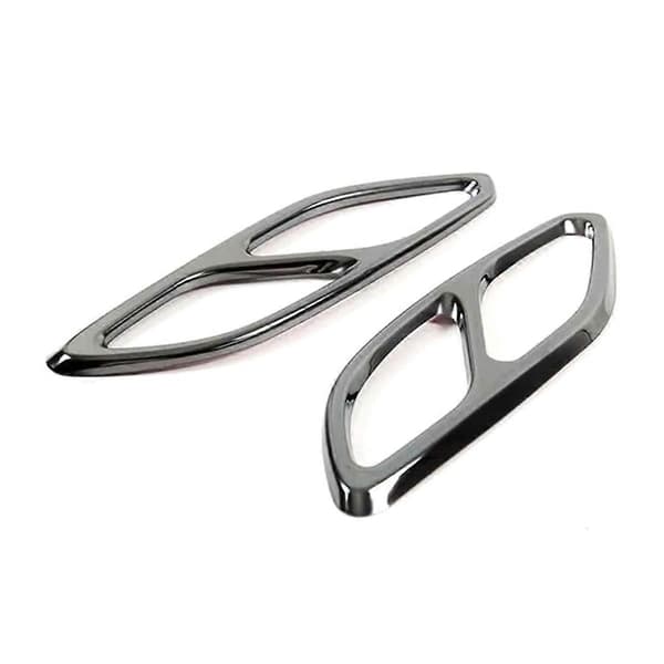 For CLA Class C118 W118 20-23 Bakre Lyddemper Eksosrør Deksel -A Gloss Black