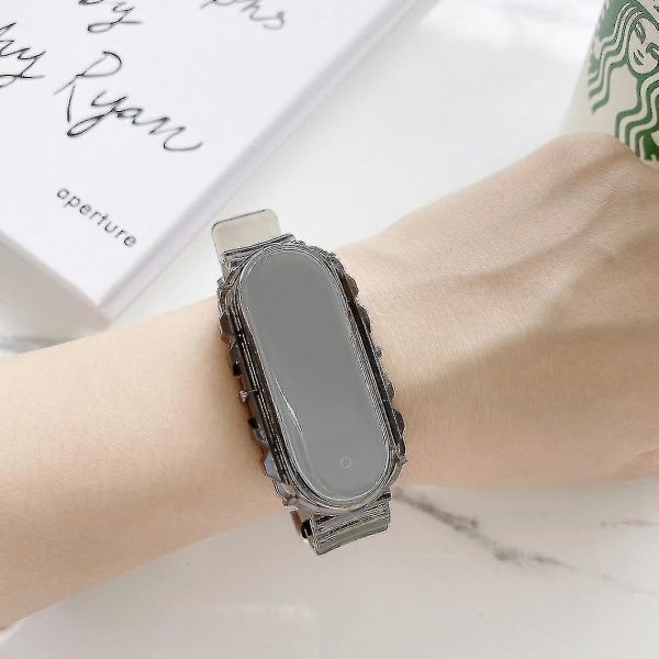 Tpu watch med svart watch för Xiaomi Mi Band 3/