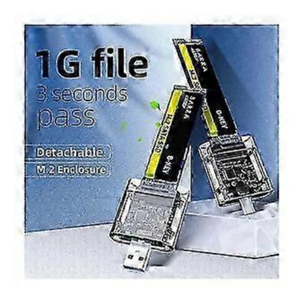 M2 SSD Kabinet M.2 Til USB 3.0 5Gbps Høj-Hastigheds SSD Kabinet Kompatibelt med SATA M.2 NGFF SSD 2242 2260 2280Mm Ca