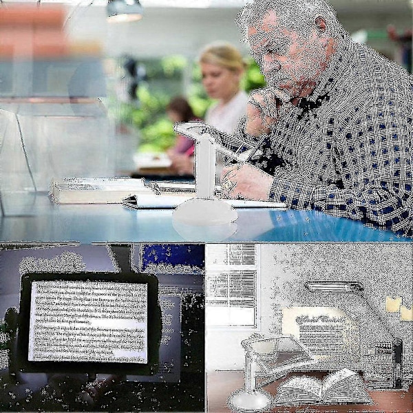 3x Rektangulært Forstørrelsesglass Med LED-Lys For Bøker, Synshemmede, Eldre, Søm, Smykker, Lesing (65% Rabatt)_CDE13 LGL