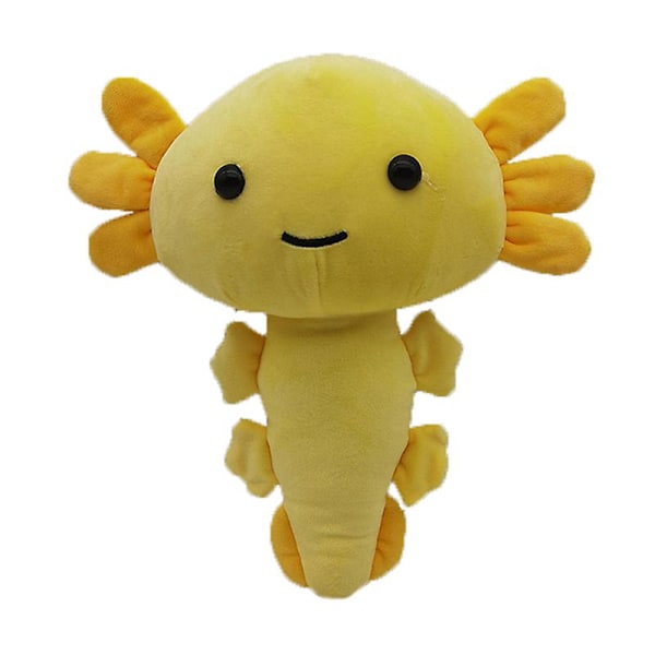 Cartoon Plysch Axolotl Plysch Leksak Kawaii Djur Axolotl Plysch Figur Docka Yellow