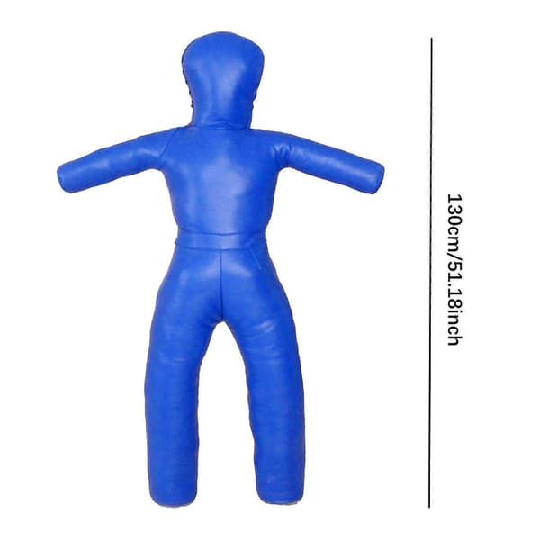 Børne Grappling Dummy PU Ufyldt Multipurpose Robust Taekwondo Træningsenhed blue