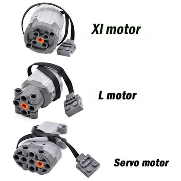 Tekniske Dele Konstruktionsmotor XL-Motor 8882 Motor til Elektriske Funktioner Konstruktionssamlesæt Legetøjsdel