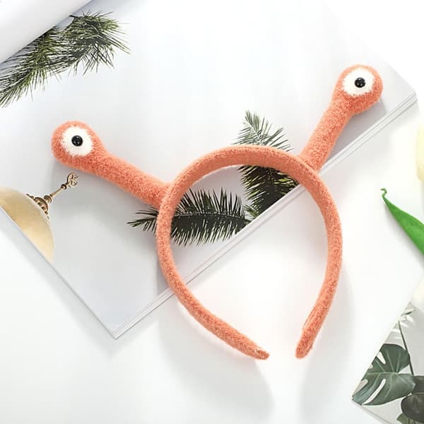 Snegles hårband for ansiktsvask ORANSJE