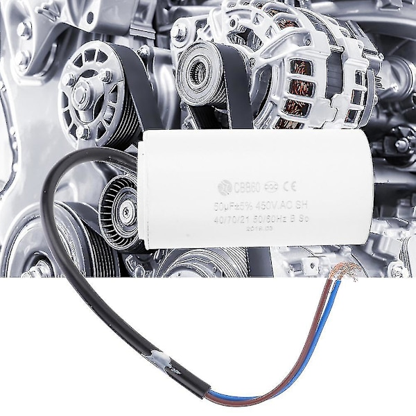 Cbb60 Motorkondensator 450v 50uf Mikrofarad Kondensator Ledning