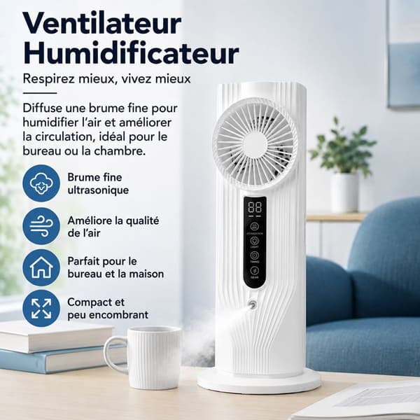 Bordvifte - REXON - Tårn 100ml - Tåkefunksjon - 6 Hastigheter - 1-6 Timers Timer