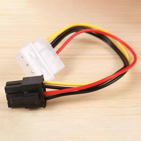 10 st 4-stifts IDE Molex till 6-stifts strömkabel GPU grafikkort