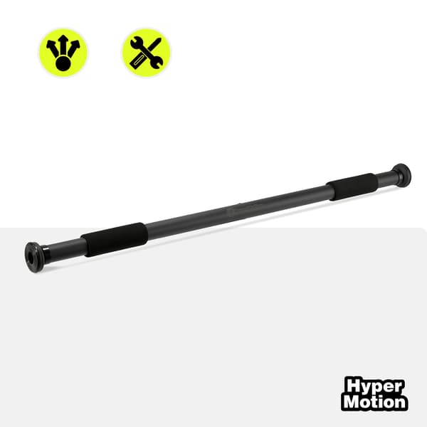 HyperMotion Adjustable Pull-Up Bar 80-130 cm, 150 kg, Black