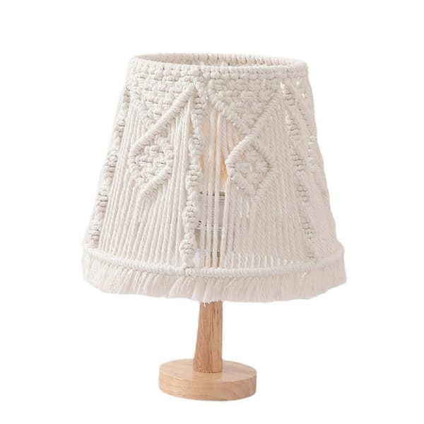 Nordisk Bordlampe Natlampe Boho Kvaster Moderne Chic Tapestry Macrame Vævet