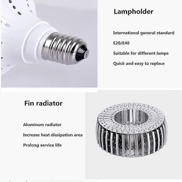 LED-pære E40 200W for høye tak, 6500K dagslys, 20000lm