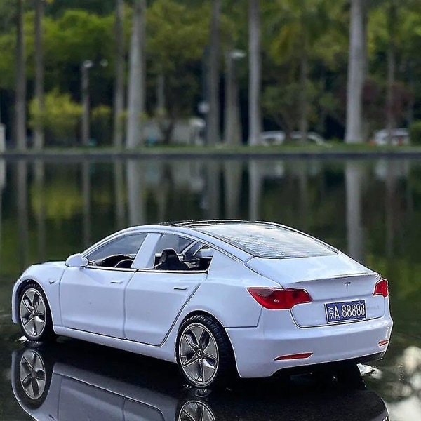 1:32 Tesla Model X Model 3 Model S Model Y Metalliseos Automalli Painevaletut Leluauto Ääni Ja Valo Lasten Lelut Lapsille Lahjat Poika Lelu Model 3 Blue