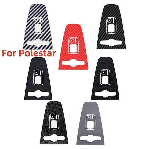 För Polestar 2 2021 2022 2023 Central Kontrollskyddande Patch Biltillbehör Interiör red