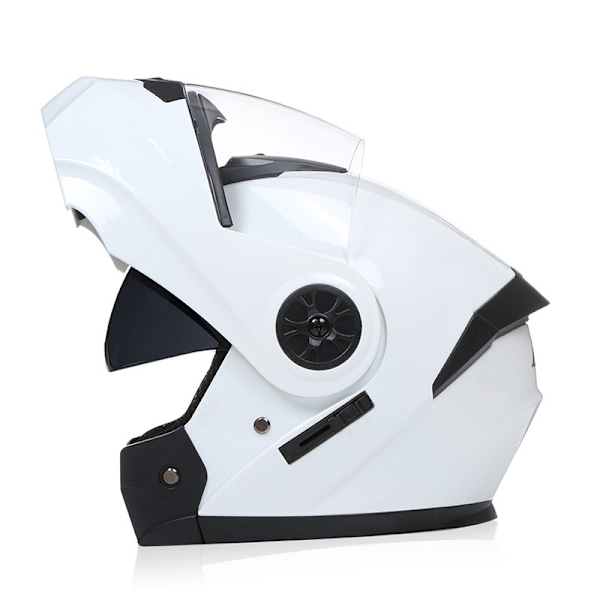 Arrival Motorcykelhjälm för män, professionell racing, uppfällbar, ABS-material, modulär, dubbla linser 3 XL（61-62）