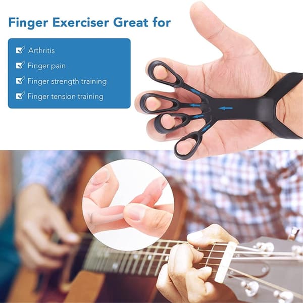 Finger Træner Silikone Blå (Medium Modstand) 25