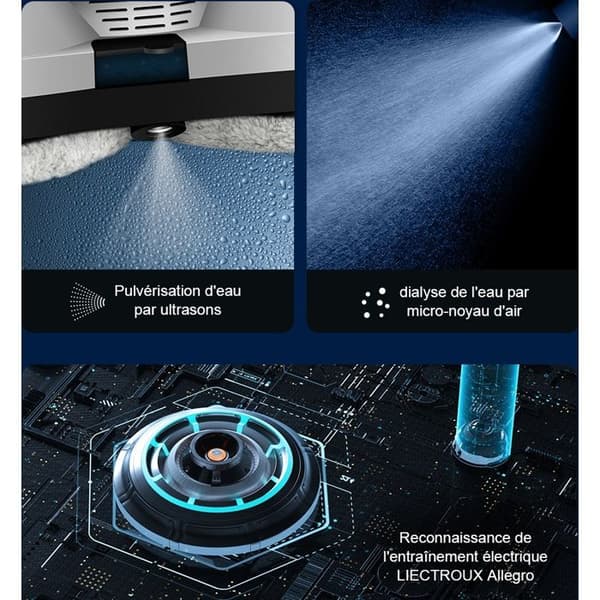 Robot Window Cleaner HCR-10 White - 2800 Pa - 30 ml container - Automatic cleaning - Autonomous intelligent window cleaning robot-FX- Vit