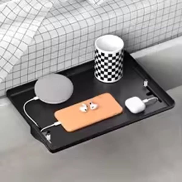 1*Yöpöydän hylly, ABS, Musta