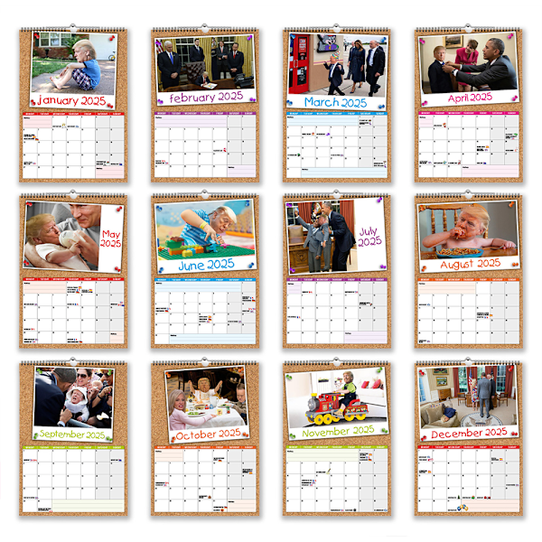 Väggkalender 2025, Månadskalender 12 Månader Present till Fans