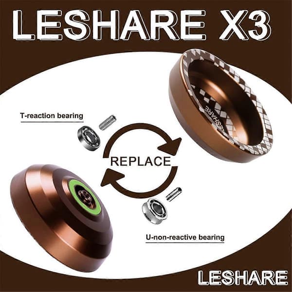 Yoyo Unresponsive Pro X3 til øvede spillere Coffee Color