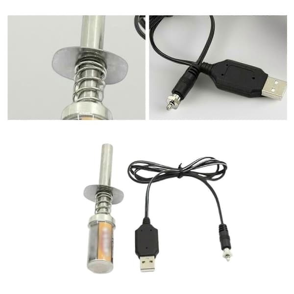 Nitro Glødepluggstarter med USB-lader 1800mah Nitro Motor RC Bil NYd2