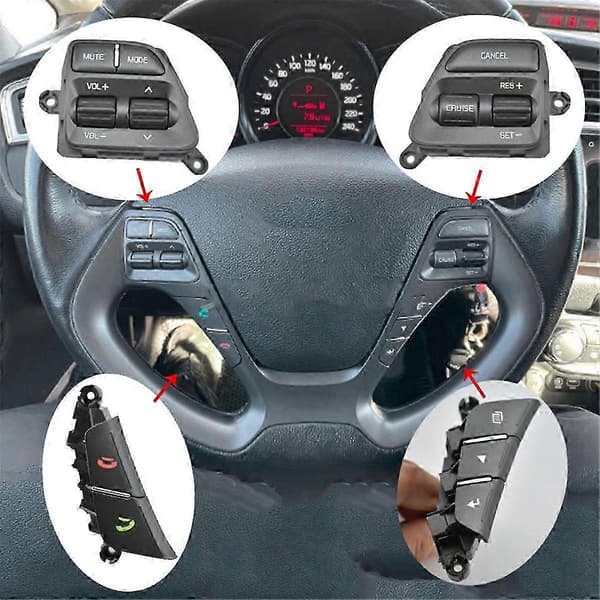Brugerdefineret Multifunktionel Ratmodifikation til KIA CERATO K3/K3S Ceed JD Rio 3 med Modifikationsknapper