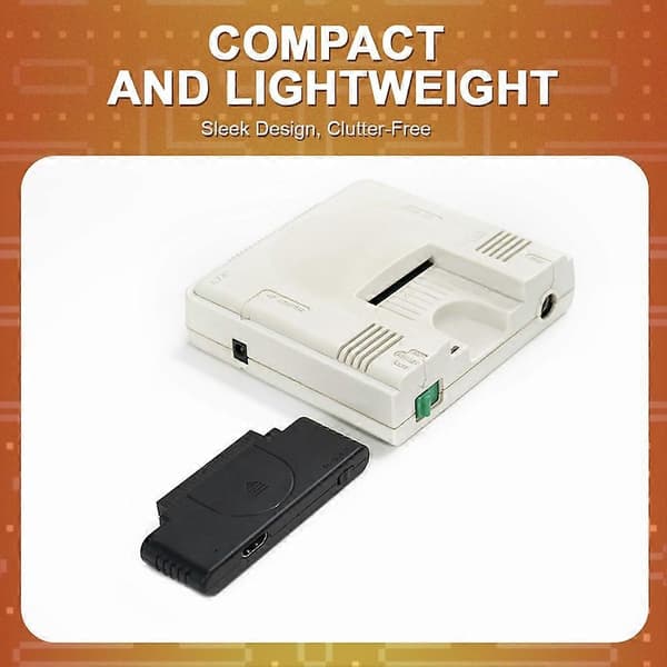 PC Engine RGB til 1080P HDMI-kompatibel video-lydadapter med 16:9/4:3-skift til PCE PC Engine-spilkonsol Black