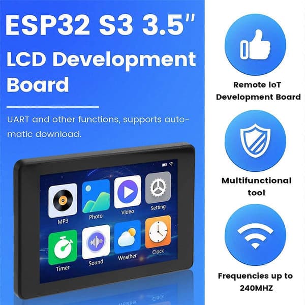ESP32 S3 3,5 tommer LCD udviklingskort 480x320 skærm, A