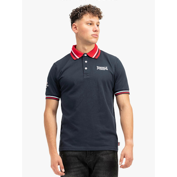 Herre Poloskjorte Ellers Grove Navy/red/white S