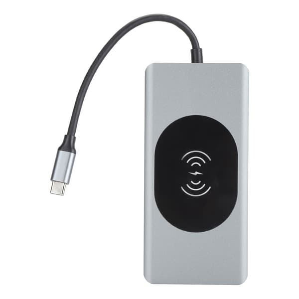 13-i-1 USB C-hub med dockingstation og kortlæser