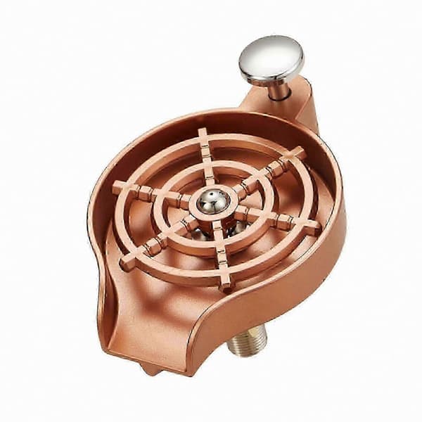 Multifunktionel vaskeskylle til kopper og glas med haneintegration Rose Gold