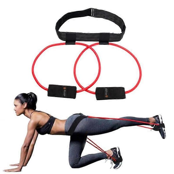 Fitness Booty Bands Bounce Trainer Elastisk Træktov Squat Modstand Justerbart Taljebælte Benstyrke Agility Træning