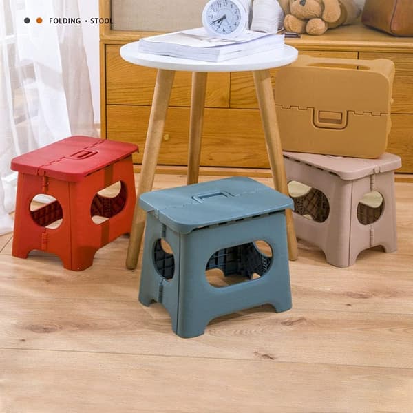 Portable Folding Plastic Stool for Kids, Folding Stool (Light Green Cadmium)