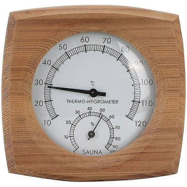 Saunatermometer, Ternel træ saunatermometer, vægtermometer, damp vådt termometer