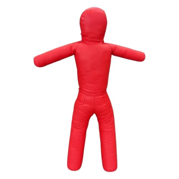Børne Grappling Dummy PU Ufyldt Multipurpose Robust Taekwondo Træningsenhed red