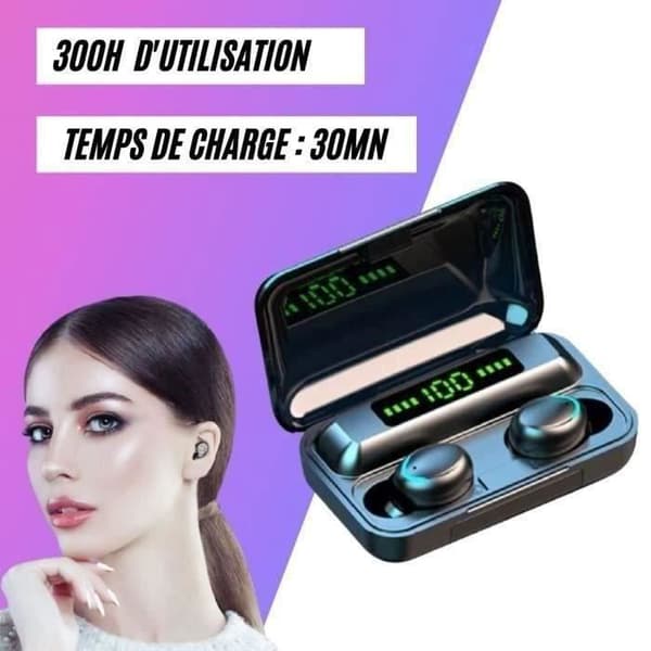 LESS® ePods Black ES6 Pro Bluetooth-øretelefoner - Stereo - Tilkoblet enhet