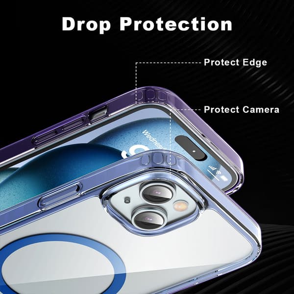 ColorPop iPhone 15 Deksel CH MagSafe Transparent/Hvit 33