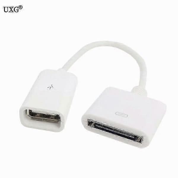 10 cm Docking 30-ben hun til USB 2.0 hun data opladning kort kabel Dock 30p sort &l White 15CM