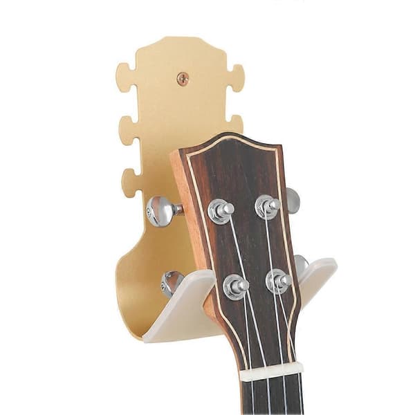Gitarrhängare Krok Väggfäste Stativ Krok för Gitarr Ukulele Metall Halkfri Hängare Krok Gitarrtillbehör Guld Gold