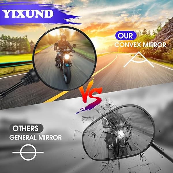 Universal Motorcycle Mirror Set