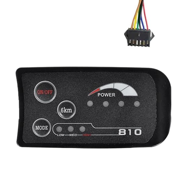 SM 6PIN S810 E-Bike LED Display Computer 36V IP65 UART Protokol til Elcykel Elcykelcomputer
