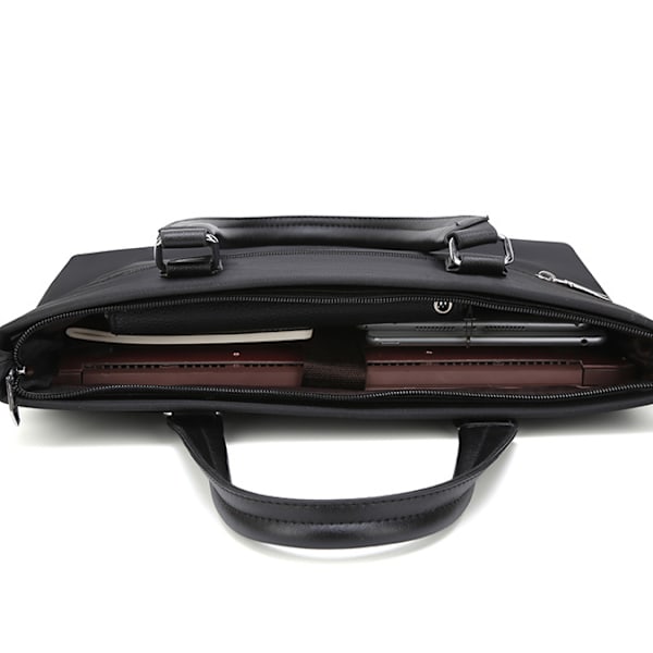 Businesshåndveske Oxford stoff mote en skulder messenger bag filveske dataveske mørk blå