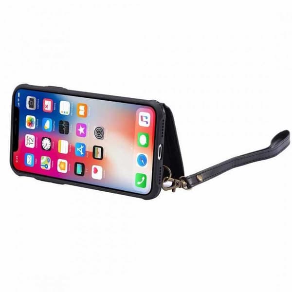 iPhone XS Multifunksjonell Kortholder 5-ROM Winston Svart black